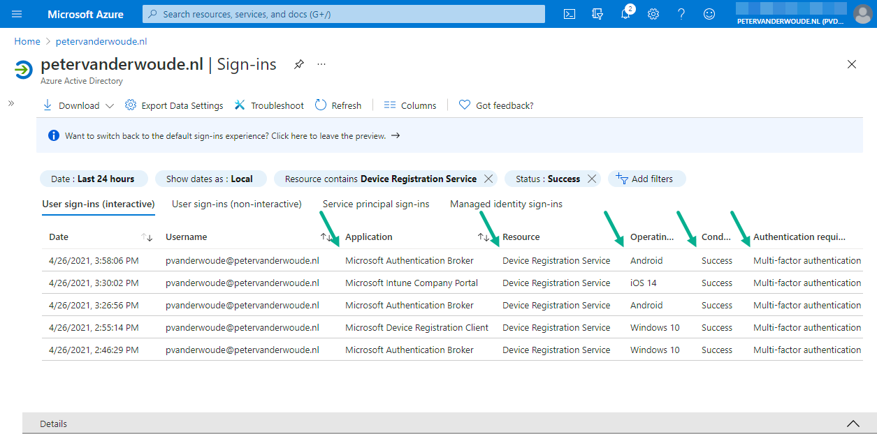Conditional access and registering or joining devices to Azure AD All