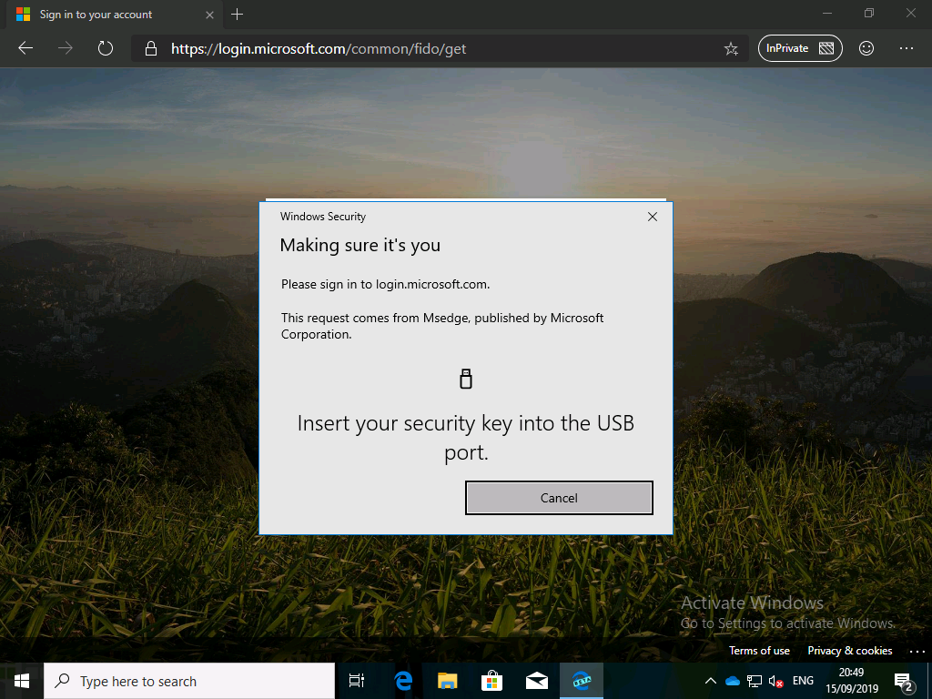Enable passwordless signin with security keys All about Microsoft