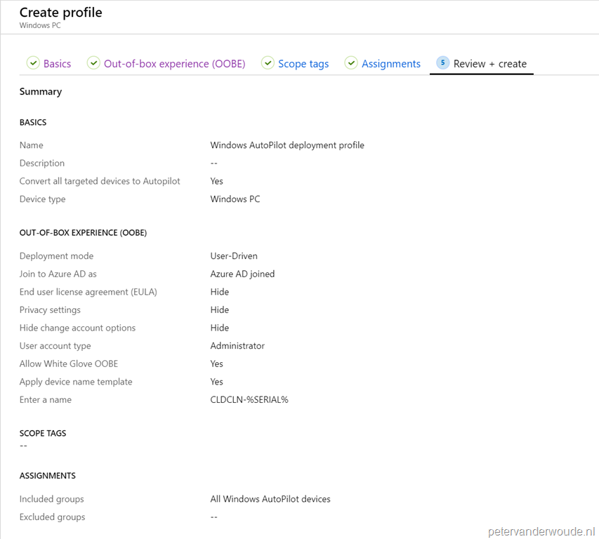 Windows Autopilot white glove service All about Microsoft Intune